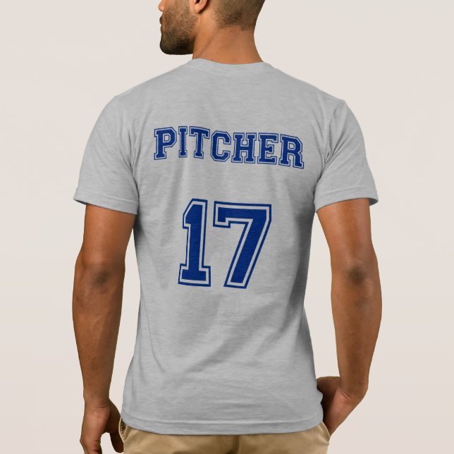ARE YOU A CATCHER OR A PITCHER T-Shirt (Back)
