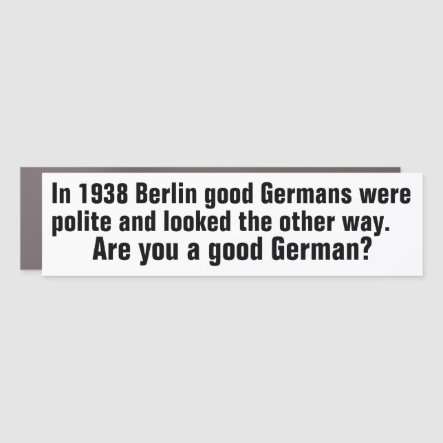Are you a good German? Car Magnet (Front)