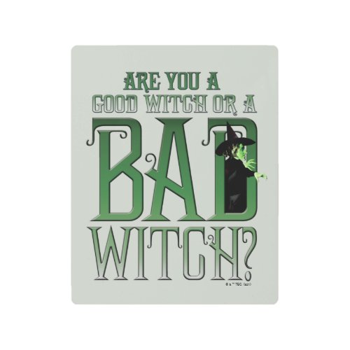 Are You A Good Witch Or A Bad Witch Metal Print