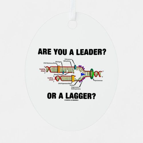 Are You A Leader Or A Lagger DNA Replication Metal Ornament