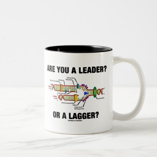 Are You A Leader Or A Lagger DNA Replication Two_Tone Coffee Mug