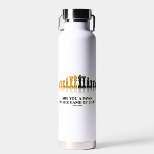 Are You A Pawn In The Game Of Life Chess Humor Water Bottle