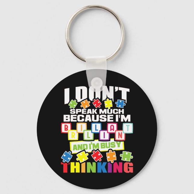 Are you a Supporter of an Autistic Warrior? Are yo Keychain (Front)