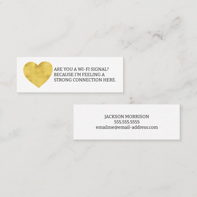 Are you a Wi-Fi Signal Fun Dating Calling Card (Front/Back)
