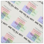 Are You All Set? Set Theory Math Humor Numbers Fabric