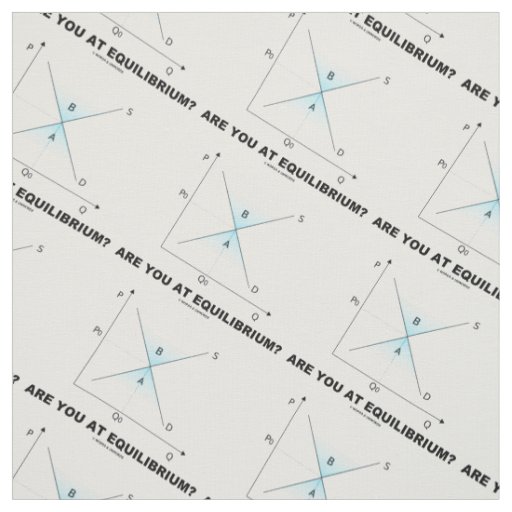 Are You At Equilibrium? Supply-And-Demand Curve Fabric