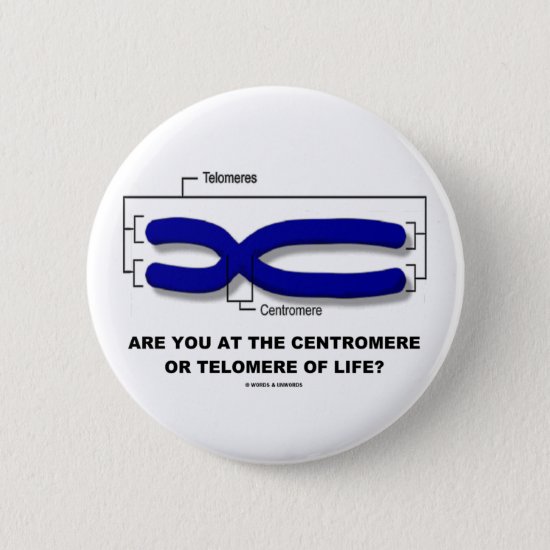 Are You At The Centromere Or Telomere Of Life? Button