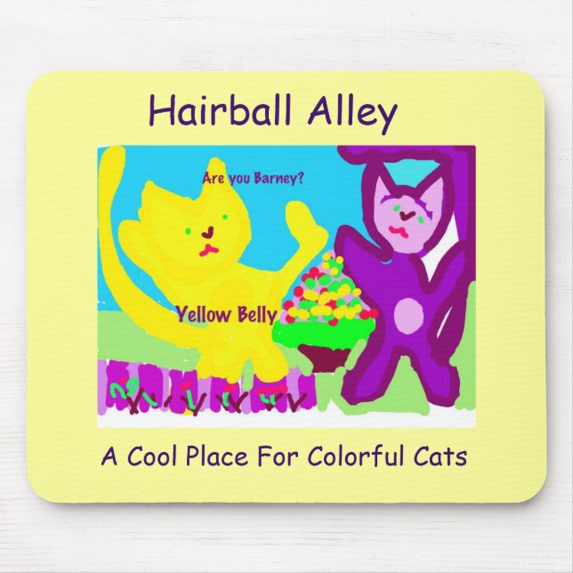 Are You Barney?-Yellow Belly & MTMC Mouse Pad (Front)