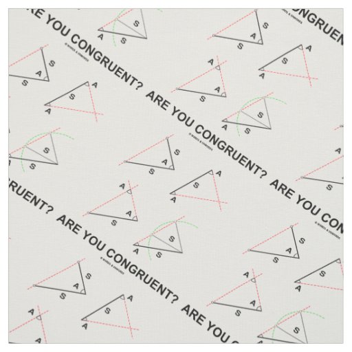 Are You Congruent? Congruent Angles Fabric