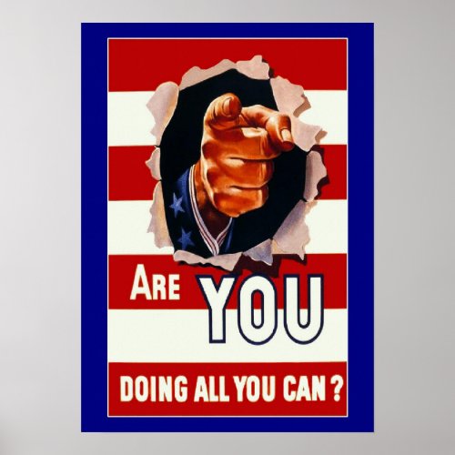 Are You Doing All You Can Poster