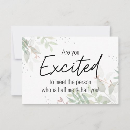Are You Excited to Meet The Person Pregnancy Card