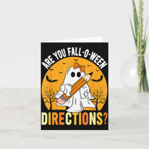 Are You Fall-o-ween Direction Funny Sarcastic Quot Card