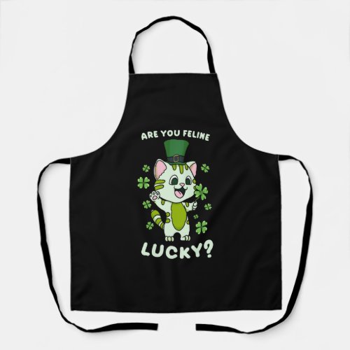 Are You Feline Lucky Apron