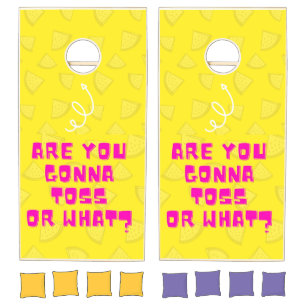 Are You Gonna Toss or What? Cornhole Set