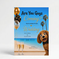 Are You Guys Coming? Los Angeles Beach Dog Wedding