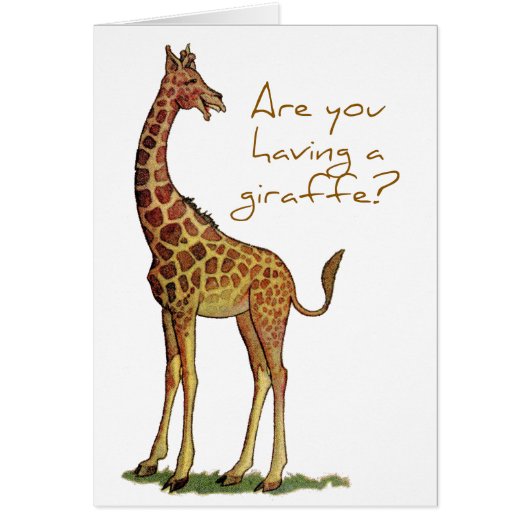 Are You Having a Giraffe? Cards (Front)
