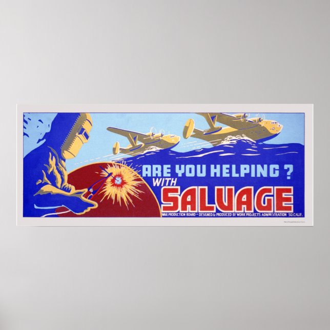 Are you helping?  Salvage - WPA Poster (Front)