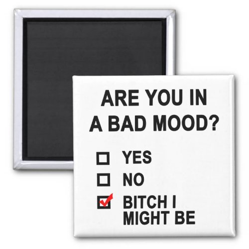 Are You In A Bad Mood Magnet