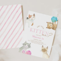 Are You Kitten Me? Cat Birthday Invitation