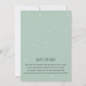 Are You Kitten Me Cute Green Cat Girl Baby Shower Invitation (Back)