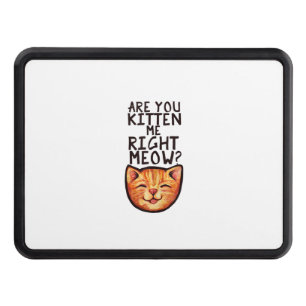 Are you kitten me right Meow Caturday Art funny or Hitch Cover