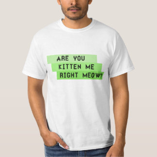 ARE YOU KITTEN ME RIGHT MEOW? T-Shirt