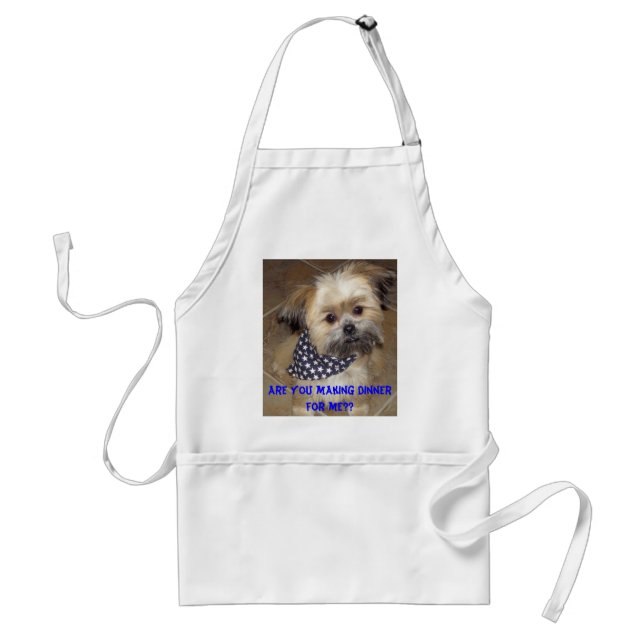 Are you making dinner for me?? adult apron (Front)