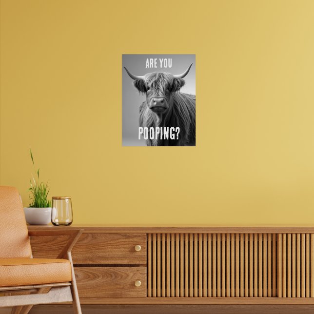 Wandbord / tekstbord toilet met een grappige  hond  gemaakt van stevig metaal