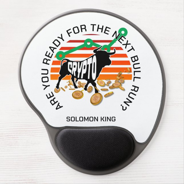 Are You Ready CRYPTO BULL RUN Bitcoin Gel Mouse Pad (Front)