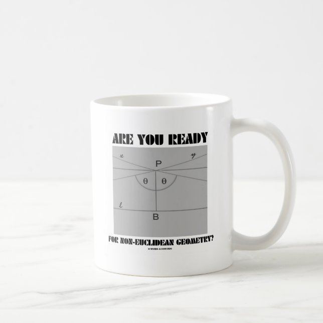Are You Ready For Non-Euclidean Geometry? Coffee Mug (Right)