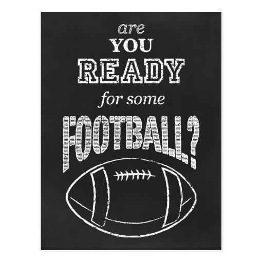 are you ready for some football? postcard | Zazzle