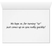 ARE "YOU" READY TO TURN ****50**** CARDS (Inside Horizontal (Bottom))