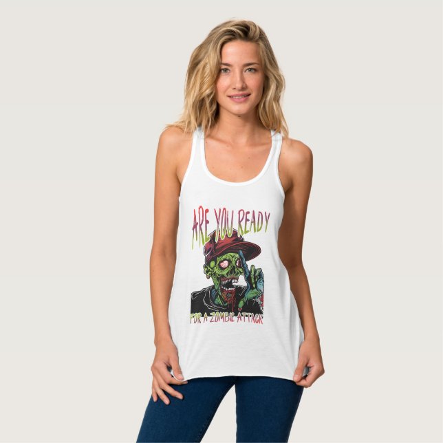 Are You Ready | Zombie Attack Women’s Tank Top (Front Full)