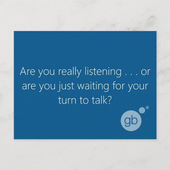 Are you really listening postcard (Front)