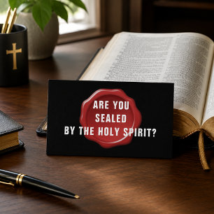 Are you Sealed by the Holy Spirit Christian Business Card