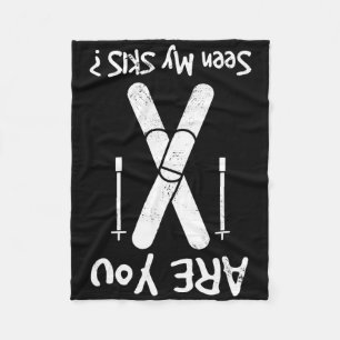 Are You Seen My Skis Fleece Blanket