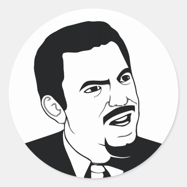 Are You Serious Classic Round Sticker (Front)