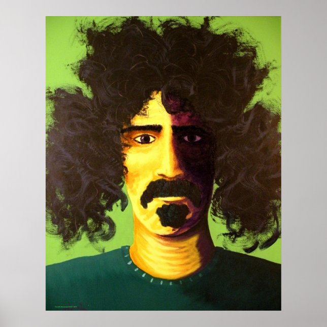 "Are you serious?" Pop Art Poster of Frank Zappa (Front)