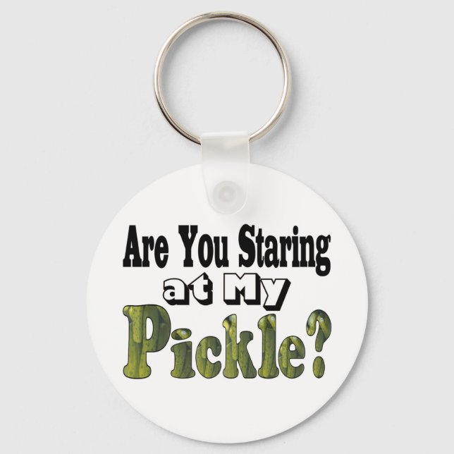 Are You Staring? Keychain (Front)