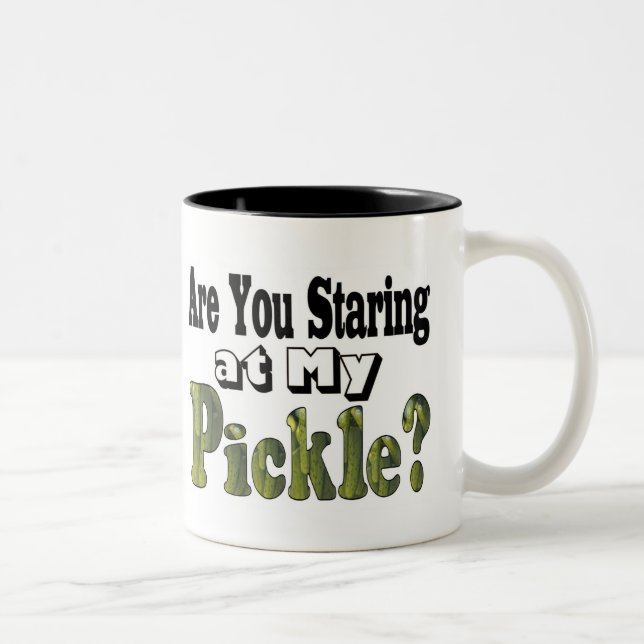 Are You Staring? Two-Tone Coffee Mug (Right)