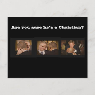 Are you sure he’s a Christian? Postcard