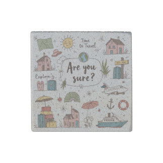"Are You Sure?" Travel Adventure Magnet