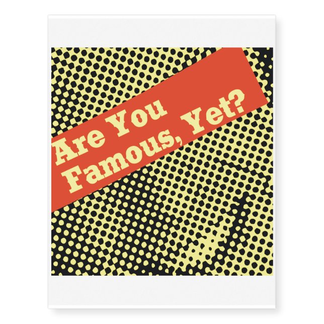 Are You Temporary Tattoos? Temporary Tattoos (Front)