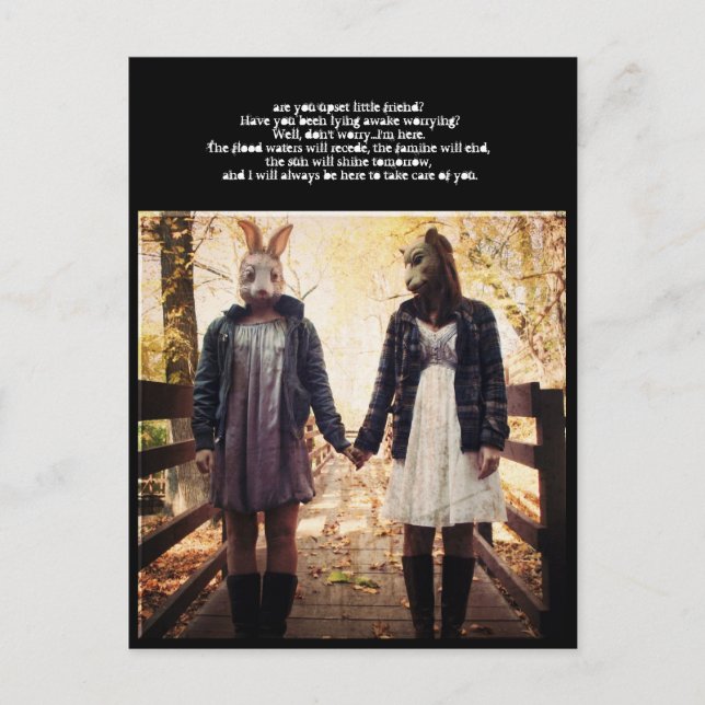 are you upset little friend? postcard (Front)