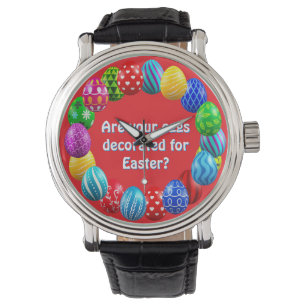 "Are your eggs decorated for Easter?" Watch