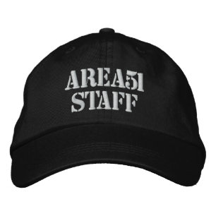 AREA51STAFF EMBROIDERED BASEBALL HAT