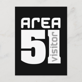 Area 51 Alien Visitor Postcard