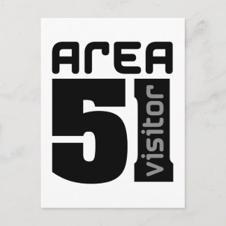 Area 51 Alien Visitor Postcard