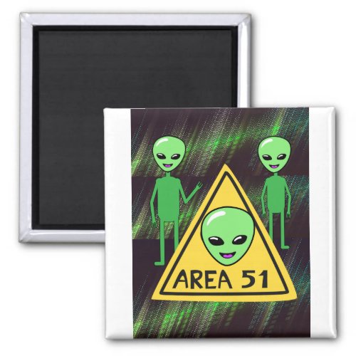 Area 51 Aliens welcome to Roswell New Mexico USAp Magnet