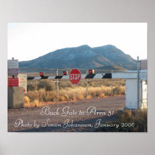 Area 51 Back Gate Photo Poster